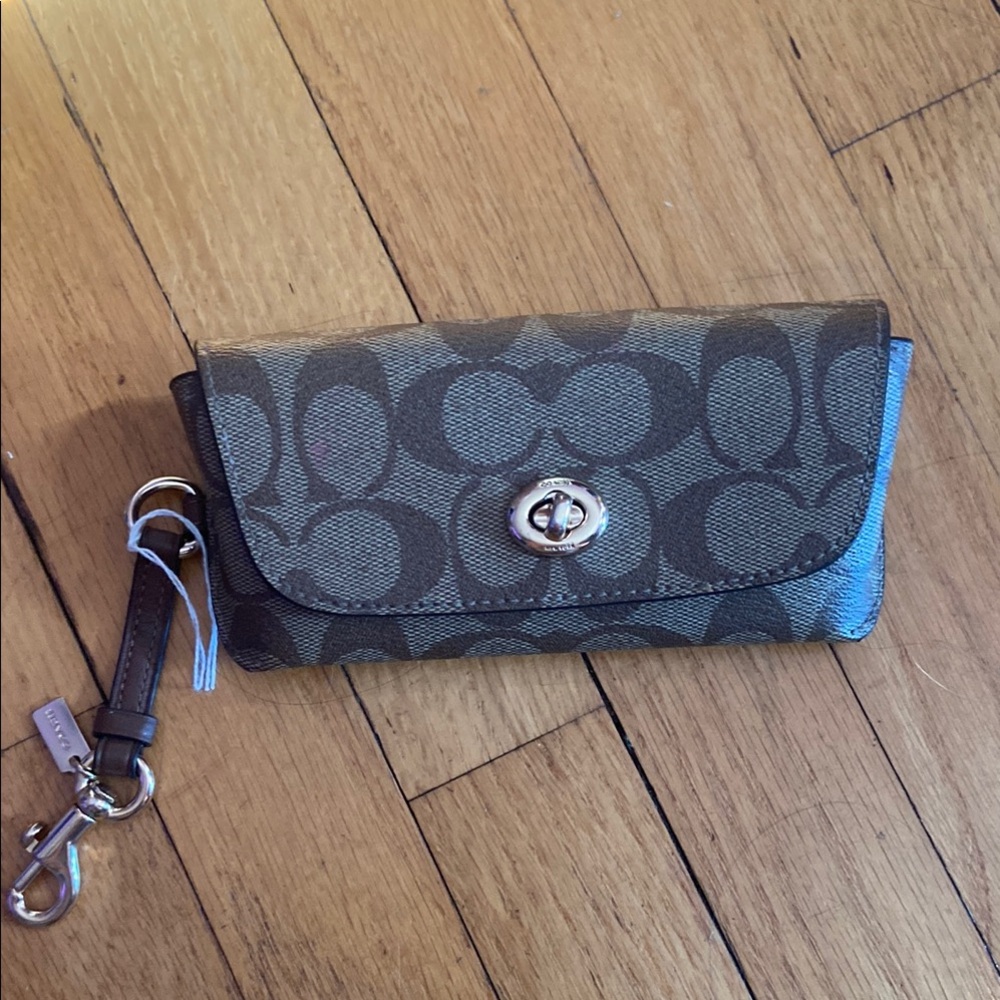 Coach Signature Wristlet Wallet